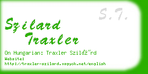 szilard traxler business card